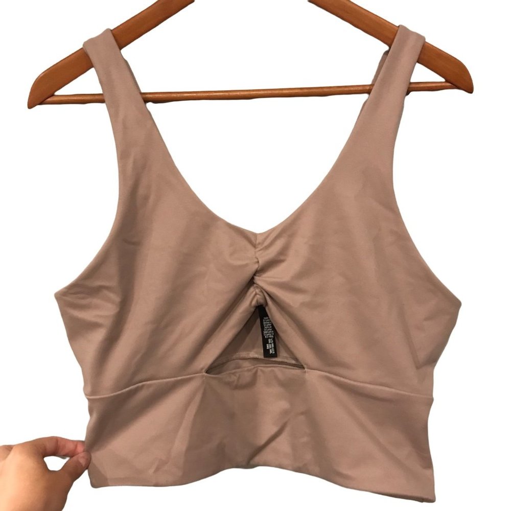 Victoria Sport Crop Top Keyhole Tank Top Large